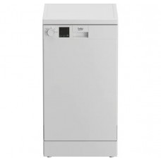 Beko DVS04X20W 45cm Slimline Freestanding Dishwasher, 10 places, 4 Programs Beko DVS04X20W 45cm Slimline Freestanding Dishwasher, 10 places, 4 Programs