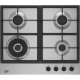 Beko HIAW64225SX - 60cm wide 4 Burner Gas Hob with Wok Burner, Auto Ignition Beko HIAW64225SX - 60cm wide 4 Burner Gas Hob with Wok Burner, Auto Ignition