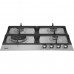 Beko HIAW64225SX - 60cm wide 4 Burner Gas Hob with Wok Burner, Auto Ignition Beko HIAW64225SX - 60cm wide 4 Burner Gas Hob with Wok Burner, Auto Ignition
