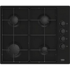 Beko HIBG64120SB - 60cm wide 4 Burner Gas Hob with Side Controls, Auto Ignition