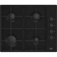 Beko HIBG64120SB - 60cm wide 4 Burner Gas Hob with Side Controls, Auto Ignition Beko HIBG64120SB - 60cm wide 4 Burner Gas Hob with Side Controls, Auto Ignition