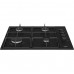 Beko HIBG64120SB - 60cm wide 4 Burner Gas Hob with Side Controls, Auto Ignition