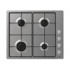 Candy CHW6LX - 60cm wide 4 Burner Gas Hob with Side Controls, Auto Ignition