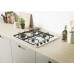 Candy CHW6LX - 60cm wide 4 Burner Gas Hob with Side Controls, Auto Ignition