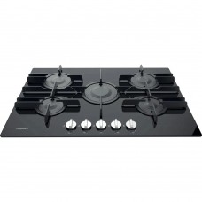 Hotpoint FTGHG751DHBK 75cm 5 Burner Direct Flame Gas Glass Hob Cast Iron Support Hotpoint FTGHG751DHBK 75cm 5 Burner Direct Flame Gas Glass Hob Cast Iron Support