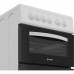 Indesit ITE5EMW 50cm Electric Cooker, Electric Oven, Grill, 4 Solid Plate Hob