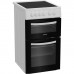 Indesit ITE5VMW 50cm Electric Cooker, Electric Oven, Grill, 4 Zone Ceramic Hob
