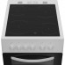Indesit ITE5VMW 50cm Electric Cooker, Electric Oven, Grill, 4 Zone Ceramic Hob